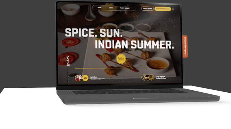 Cover image for Indian Summer restaurant - Website Redesign