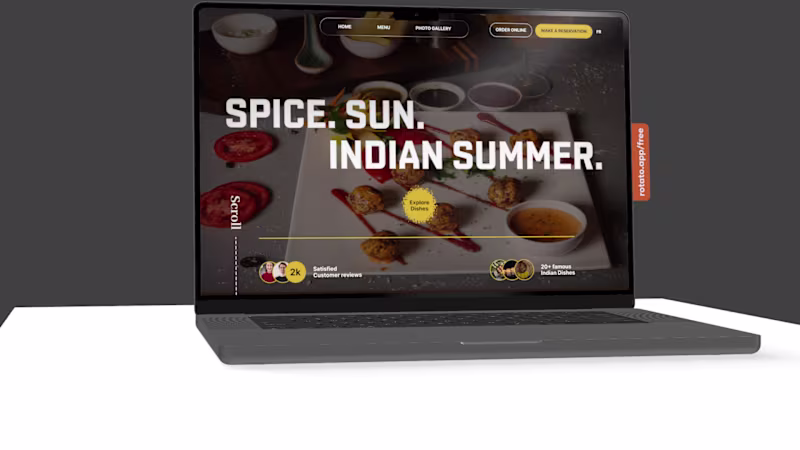 Cover image for Indian Summer restaurant - Website Redesign