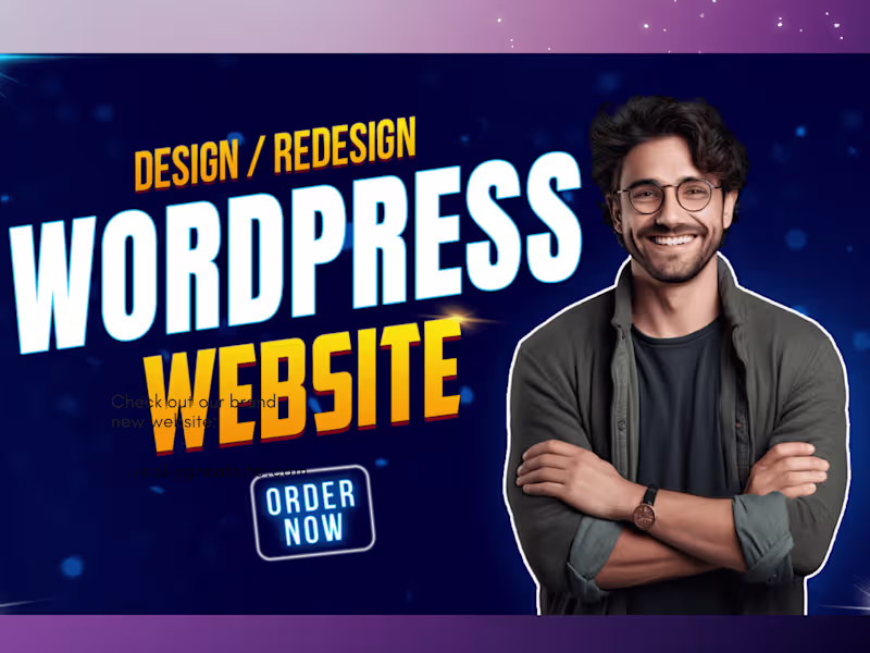 Cover image for I will develop WordPress website with responsive web design