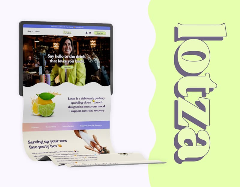 Cover image for Lotza – Shopify Website for Sparkling Citrus Punch