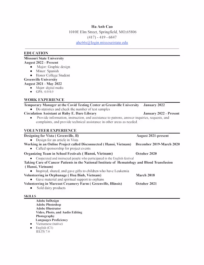 Cover image for Resume