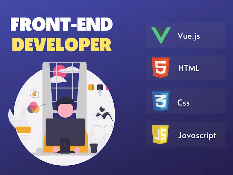 Cover image for Provide front-end development.