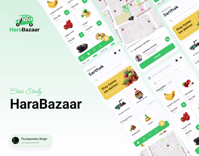 Cover image for HaraBazaar App UI/UX Case Study