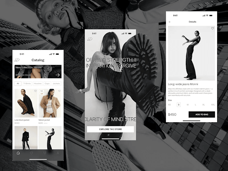 Cover image for Responsive mobile version of clothing e-commerce store