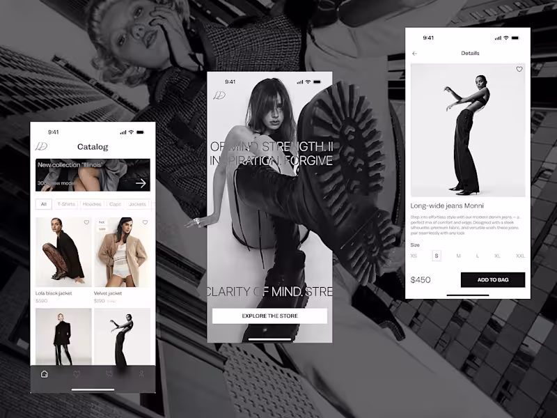 Cover image for Responsive mobile version of clothing e-commerce store