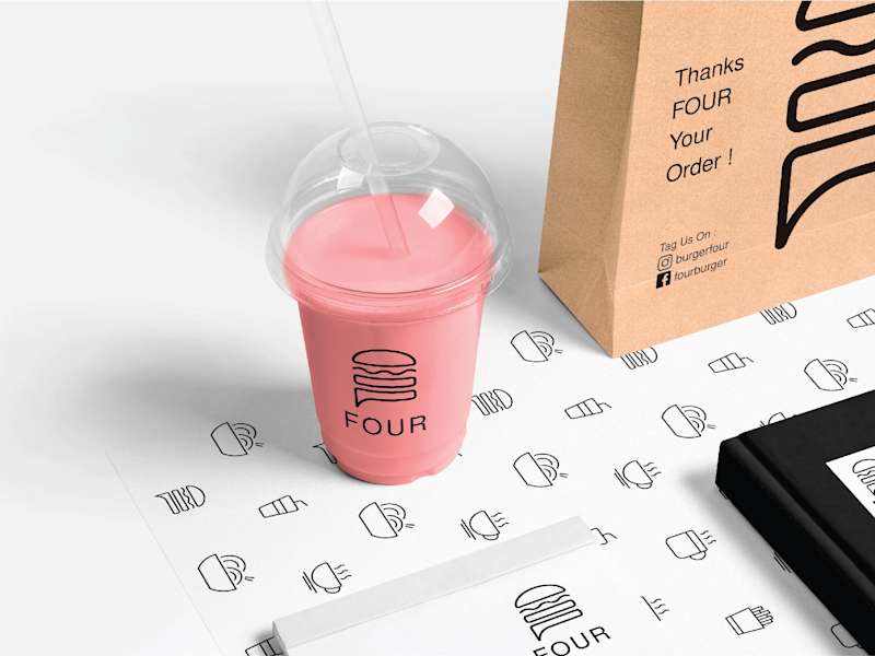 Cover image for Four Burger-Visual Identity