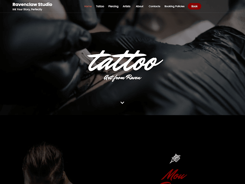 Cover image for Ravenclaw Tattoo Studio