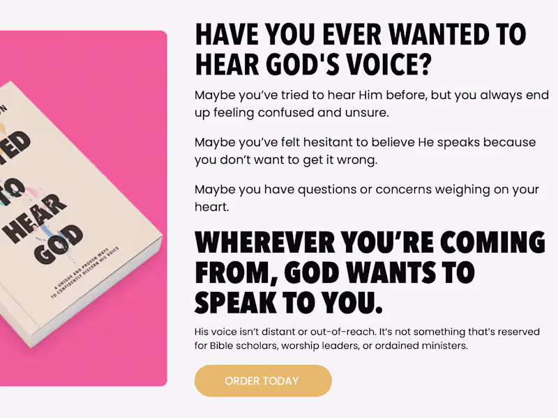 Cover image for Created to Hear God Sales Page