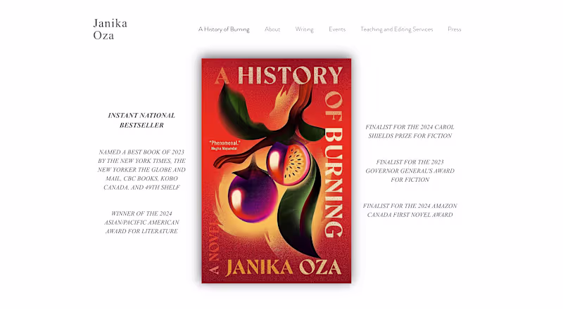 Cover image for Janika Oza | Wix Website Design & Development