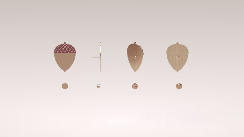 Cover image for Cute acorn pin