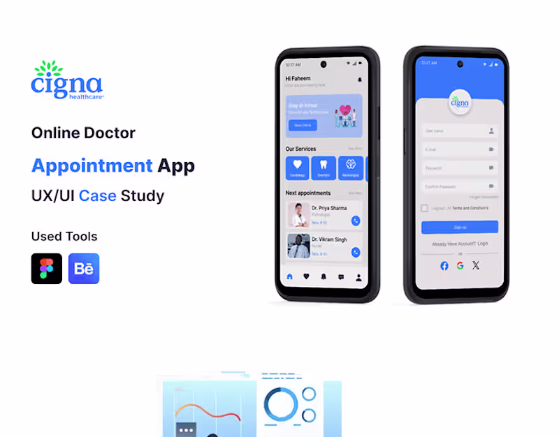 Cover image for Online Doctor Appointment book App :: Behance