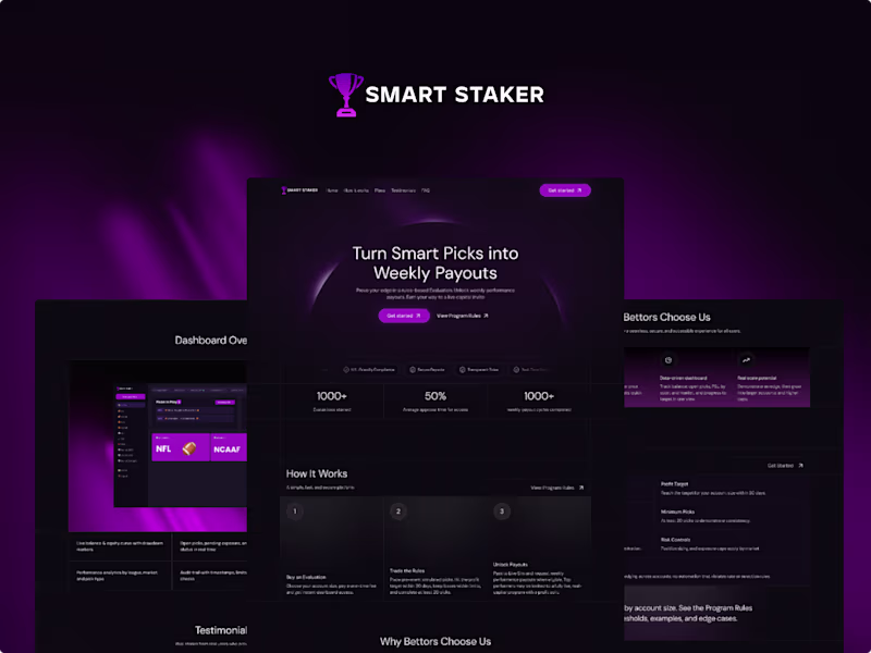 Cover image for SmartStakes Framer Website Development