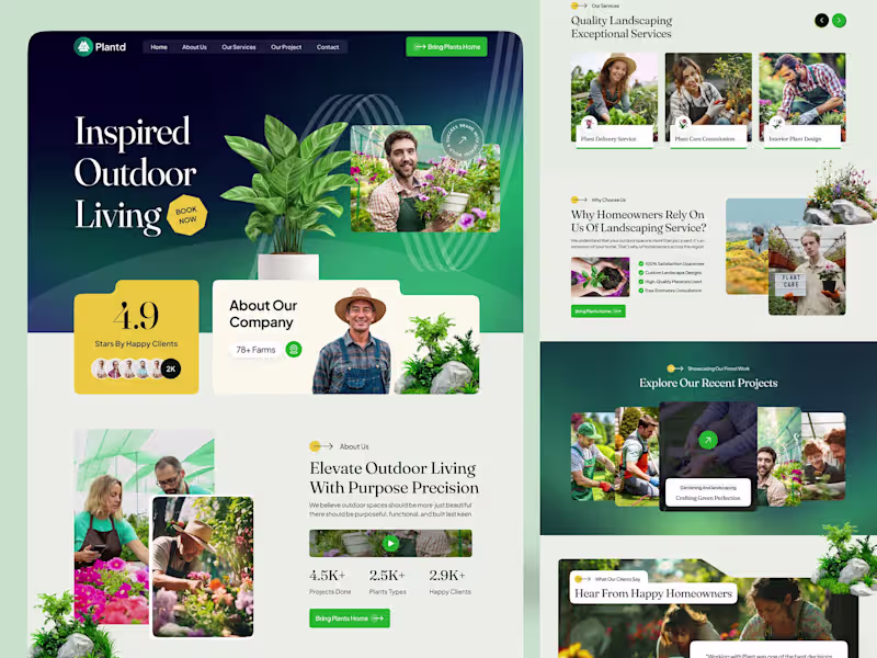 Cover image for Gardening & Landscaping Website – Design & Development
