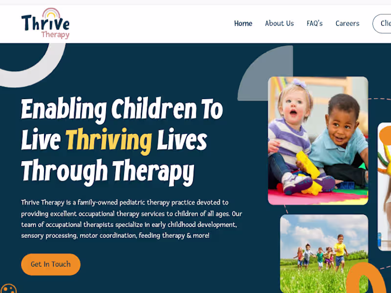 Cover image for Thrive Therapy | Webflow Design & Development