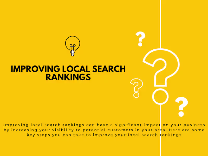 Cover image for Improving Local Search Rankings 
