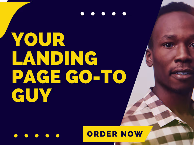 Cover image for You will get a Adapt seamless and Highly converting Landing page