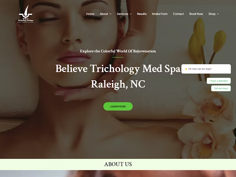 Cover image for Home - Believe Health & Wellness Medspa, LLC