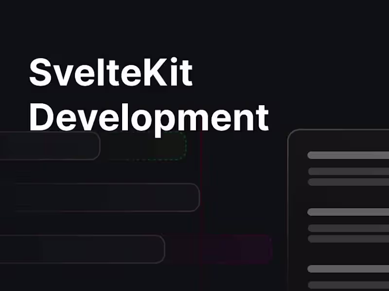 Cover image for SvelteKit Application