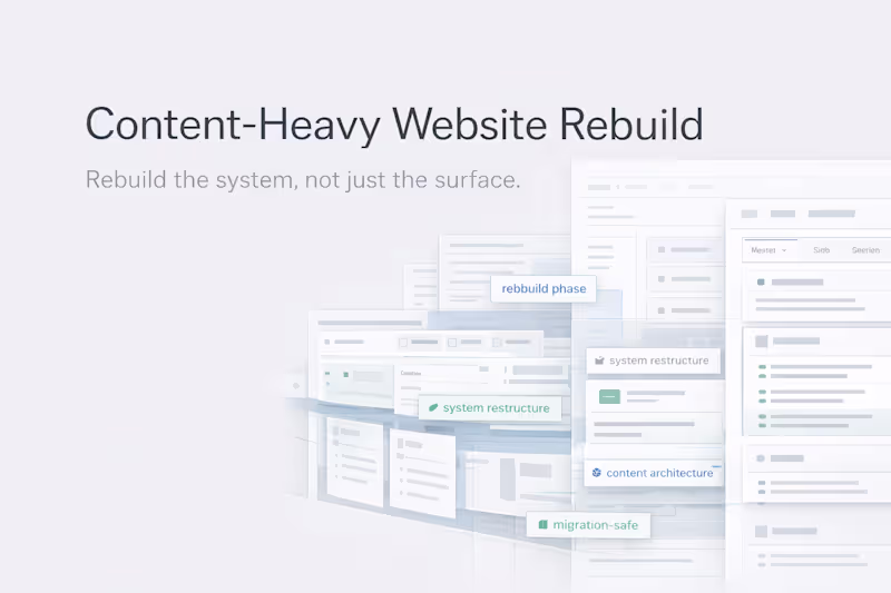 Cover image for Content-Heavy Website Rebuild