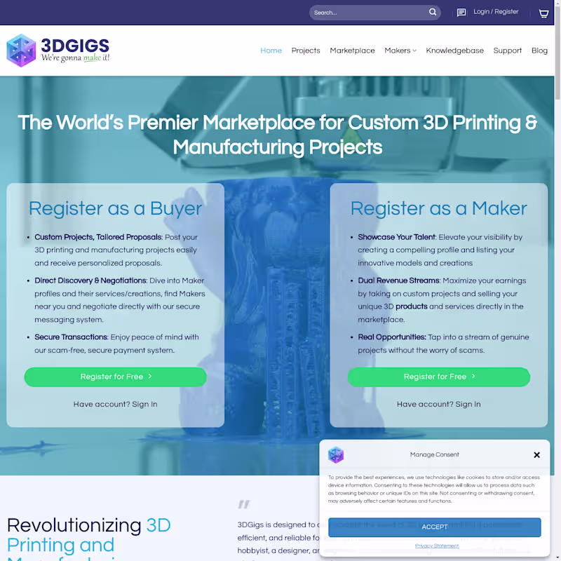 Cover image for 3DGigs.com