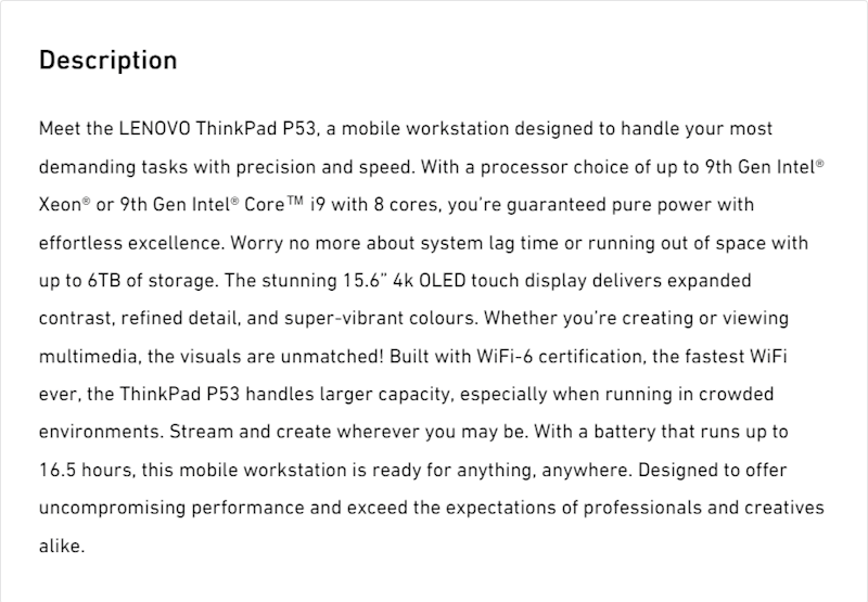 Cover image for Tech Product Description Copy