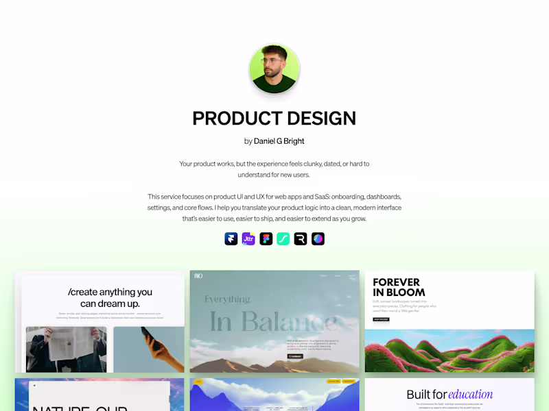 Cover image for Product Design – Web App & SaaS UI