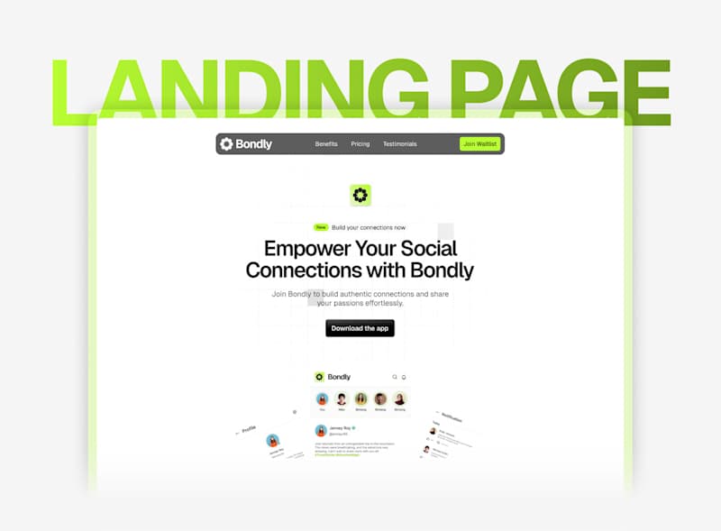 Cover image for Bondly – Website Design & UI/UX Case Study