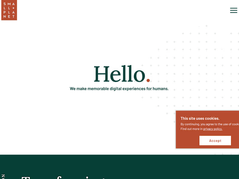 Cover image for Small Planet | Digital Agency | Design and Technology