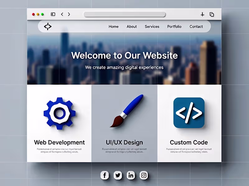 Cover image for Custom Business Website (HTML/CSS/JS)