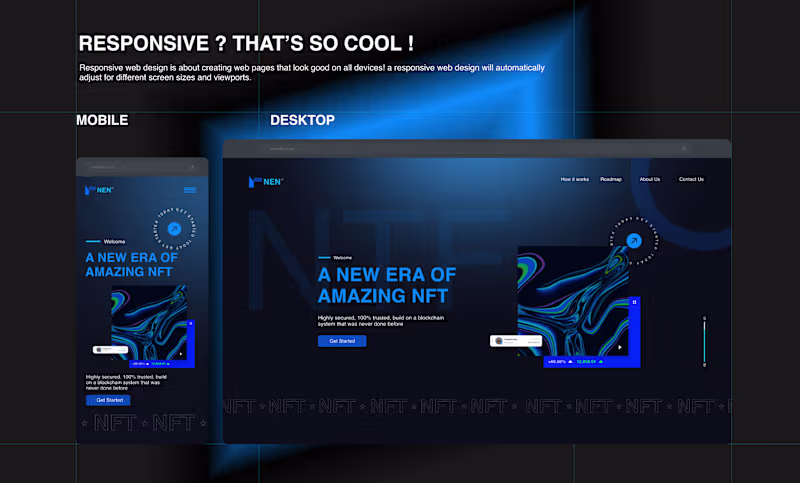 Cover image for NFT landing page design :: Behance