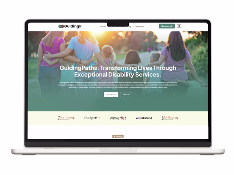 Cover image for NDIS services providing website