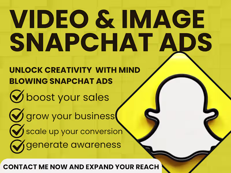 Cover image for I will do unique snapchat ads customized videos and images