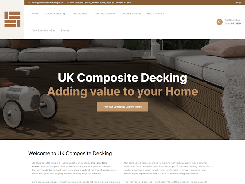 Cover image for Decking WordPress Business Website 