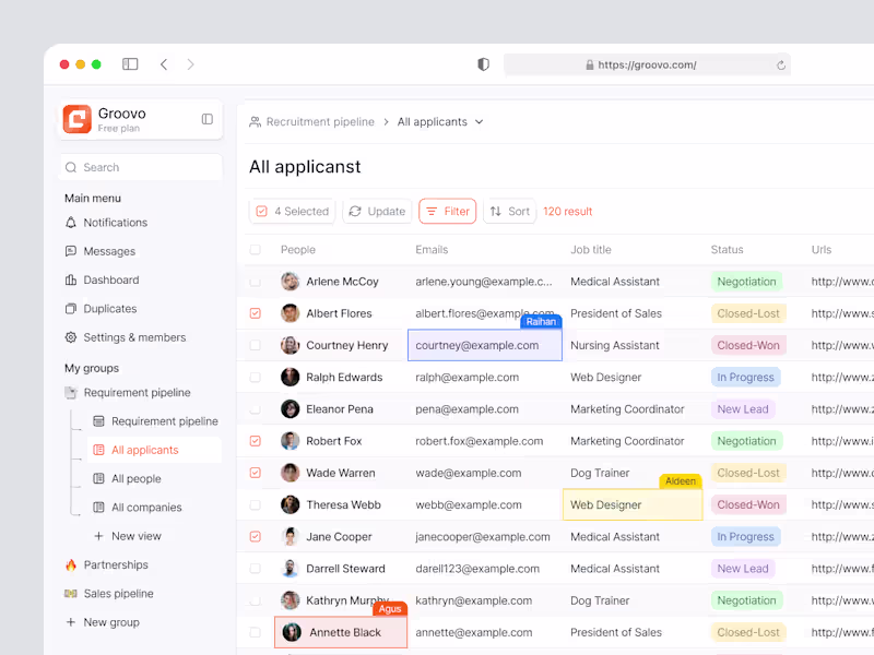 Cover image for CRM SaaS Dashboard - Table View | Dashboard