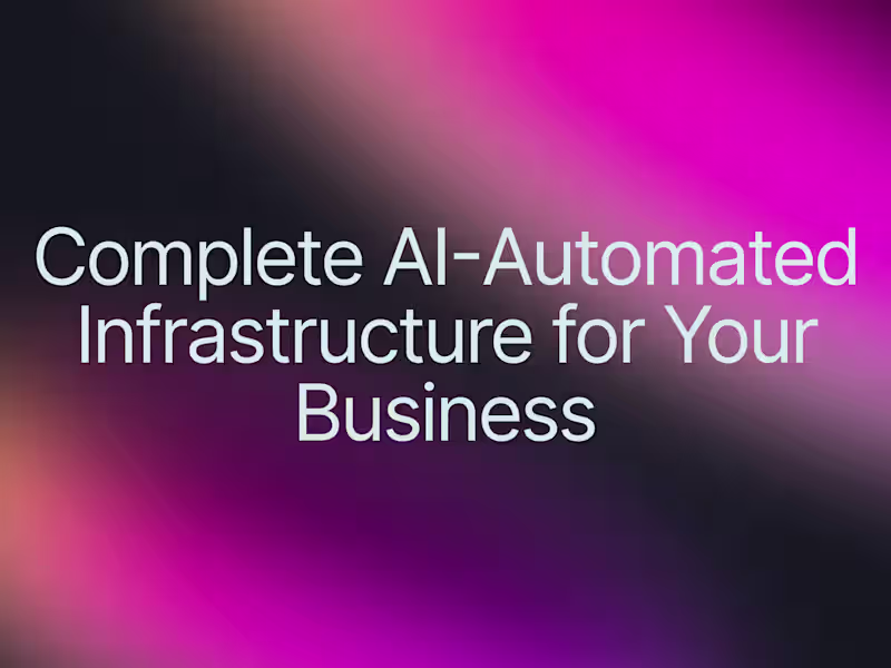Cover image for AI-Automated Infrastructure Design