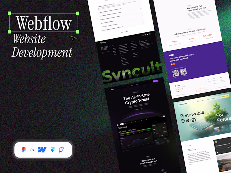 Cover image for Webflow Websites — Design, Build & Animation Expert