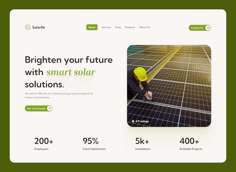 Cover image for Website Landing Page Design