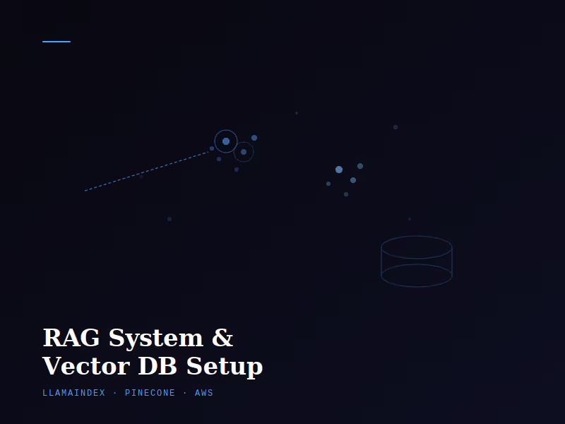 Cover image for RAG System & Vector DB Setup