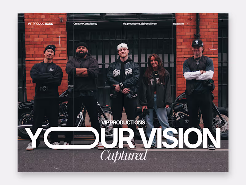 Cover image for VIP Productions - Framer Videographer Website