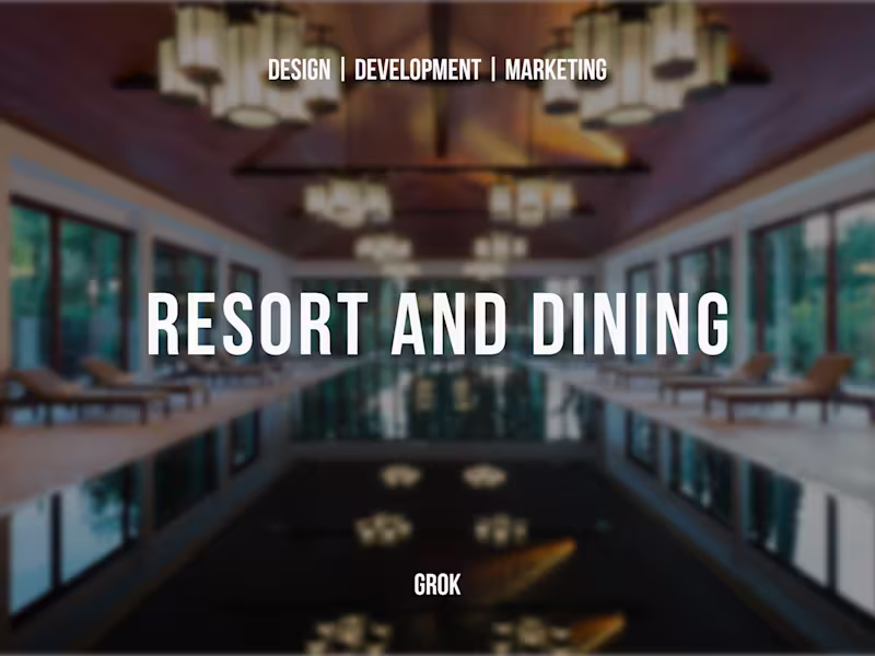 Cover image for Resort and Dining