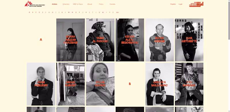 Cover image for 100 Artist for Gaza -  A Digital Charity Auction