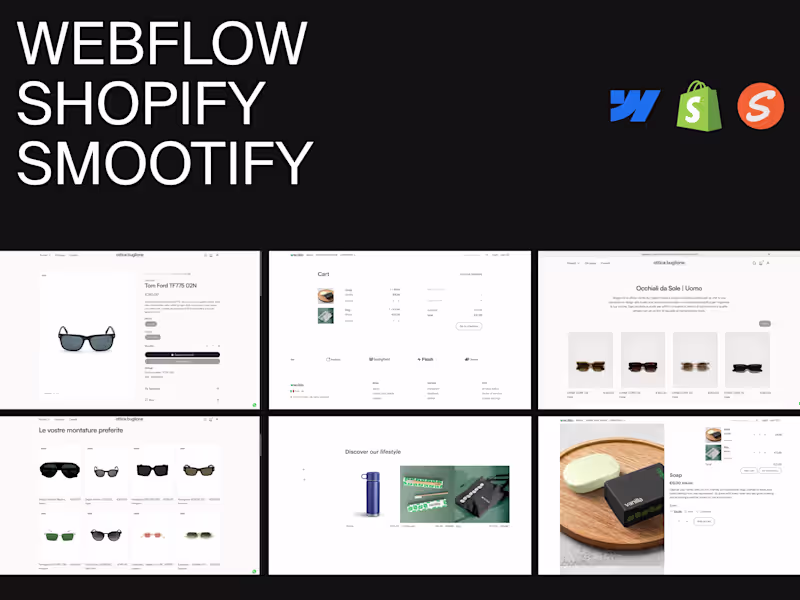 Cover image for Sell on your Webflow site with Shopify, powered by Smootify