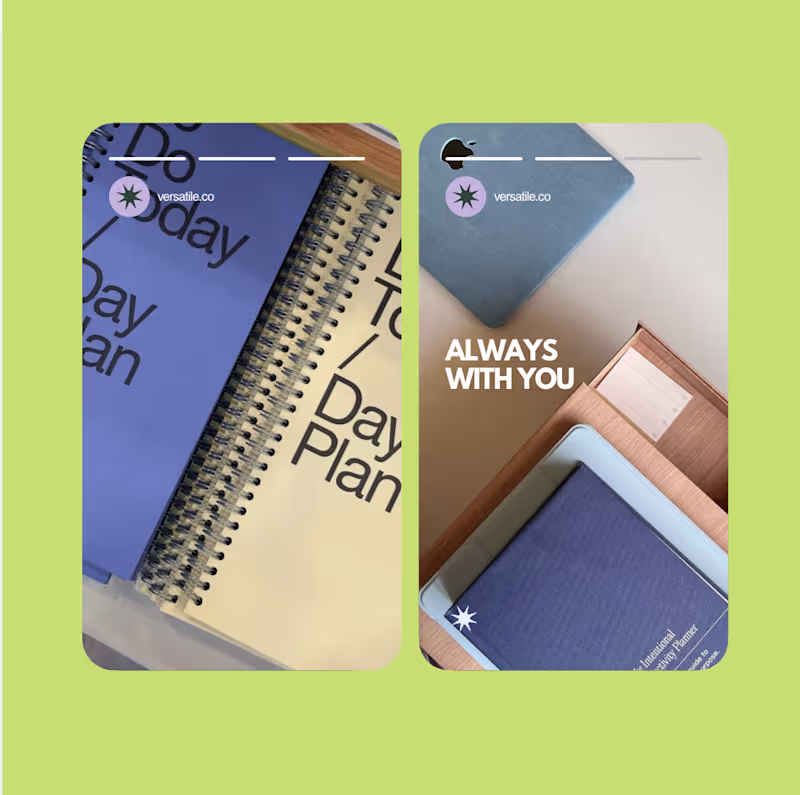 Cover image for Versatile branding, a focus for productivity products. Refle...