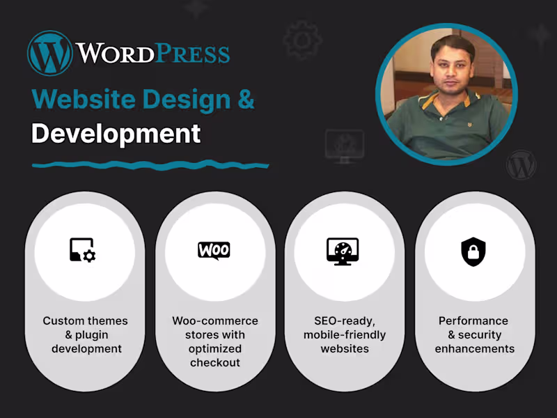 Cover image for WordPress Development | Custom Themes & Plugins