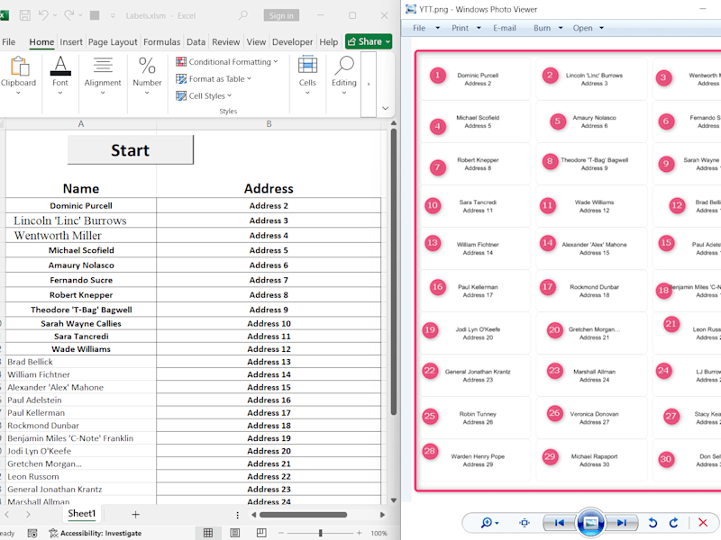Cover image for You will get an Excel app to label your data on Avery templates