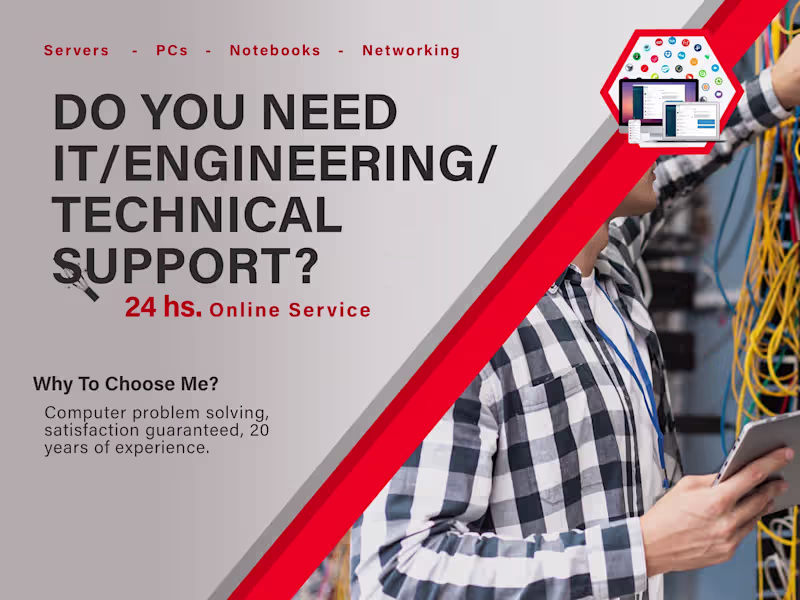 Cover image for I am your perfect IT or engineering or technical support