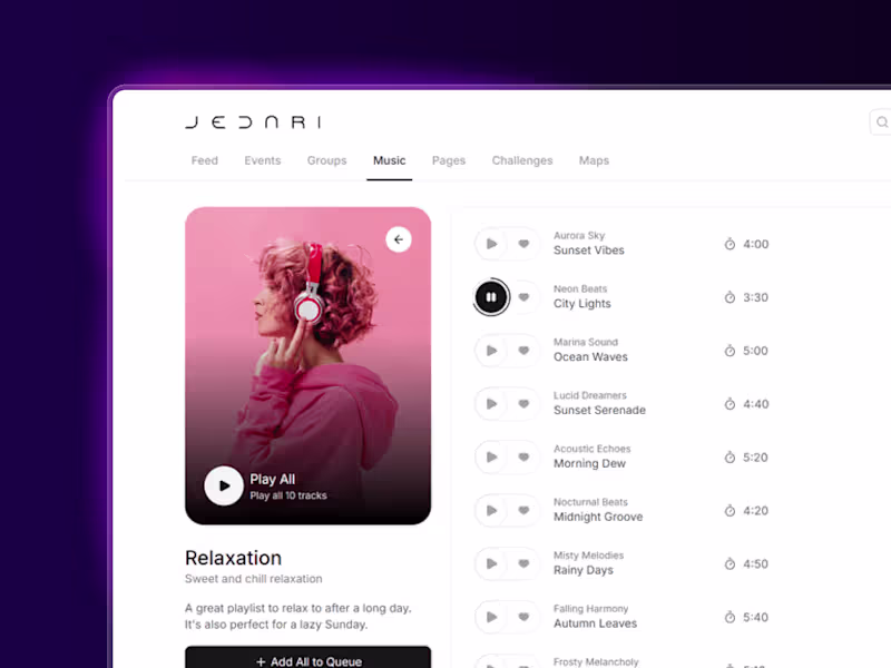 Cover image for Jedari UI Redesign for Mobile-First Social Network