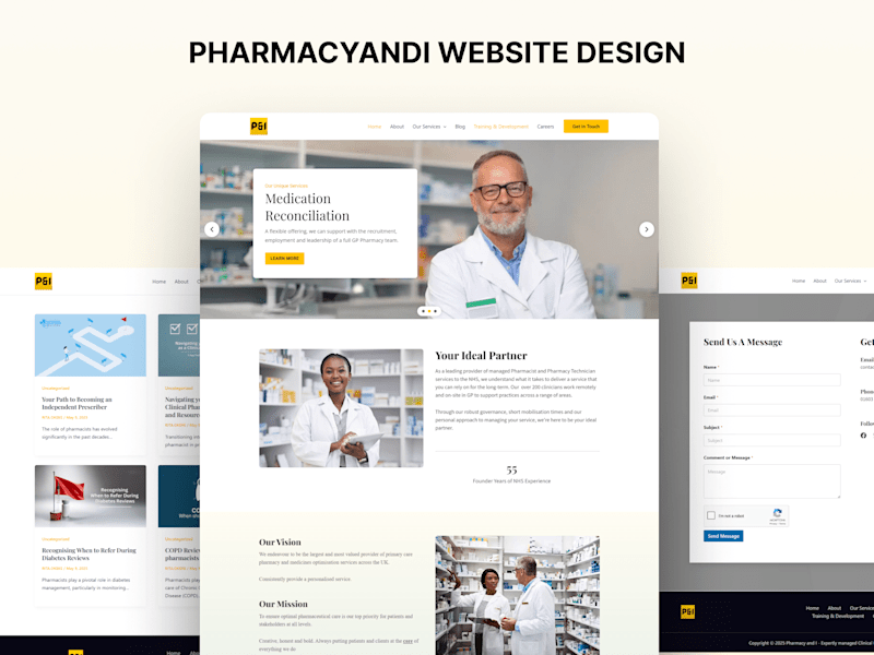 Cover image for Pharmacy and I Website Development