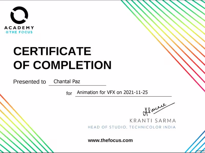 Cover image for 3D Animation for VFX - Academy @ The Focus
