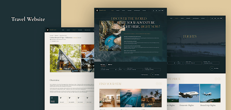 Cover image for UTravel Website ReDesign